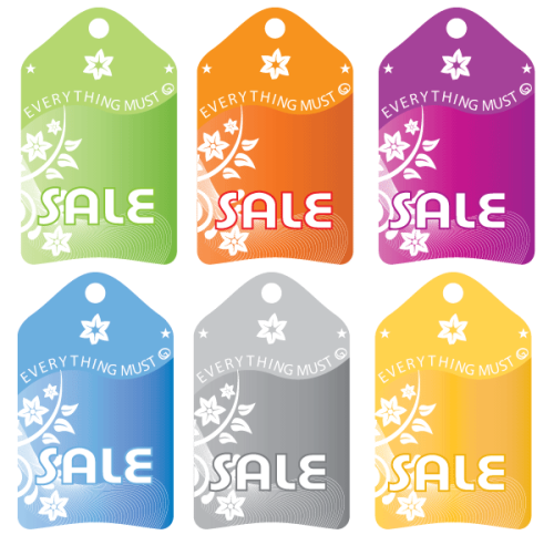 Free Sales Tag Vector
