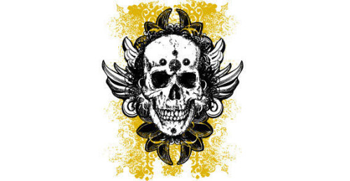 Grunge skulls