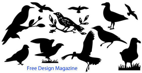 Birds Silhouette Free Vector
