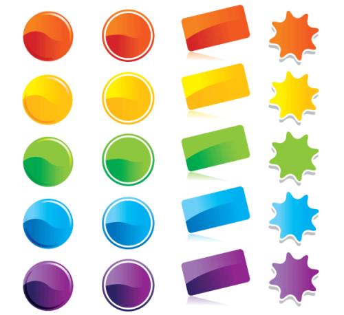 Free Illustration Vector Sticker Set