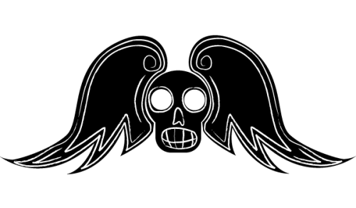 Free Winged Skull Vector Art