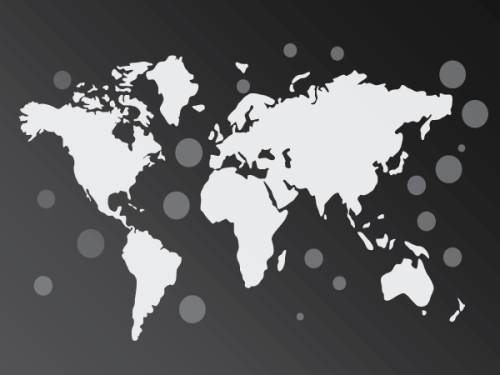 World Map Black Free Vector