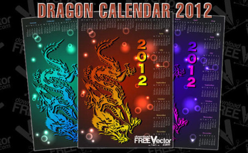 Dragon Calendar For 2012