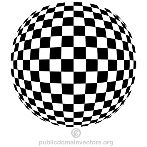 Vector Checkered Spherical Shape