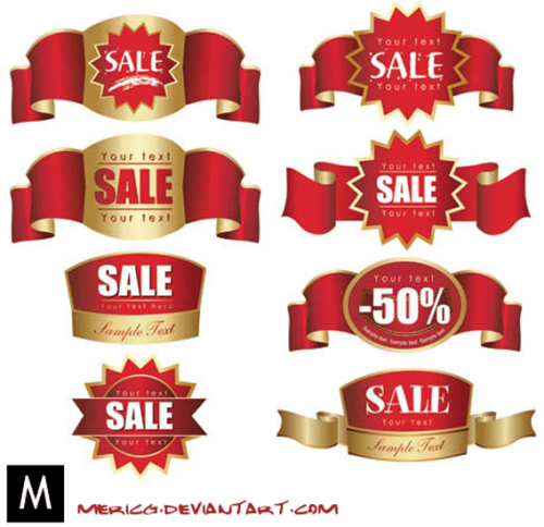 Red Labels free vector