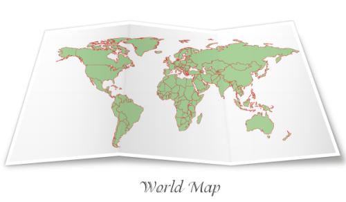 Free World Map Vector Graphic