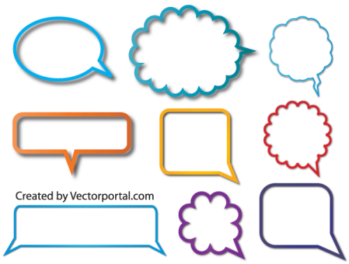 Speech Bubble Vector Illustrator Free