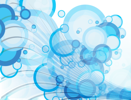 Blue Bubble Vector Background