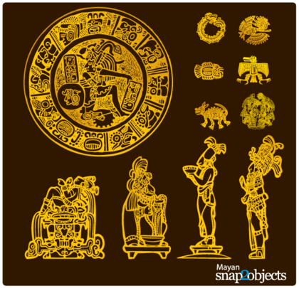 Free Vector Aztec/Mayan Elements
