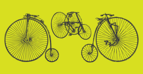 Old Time Bicycle Vectors