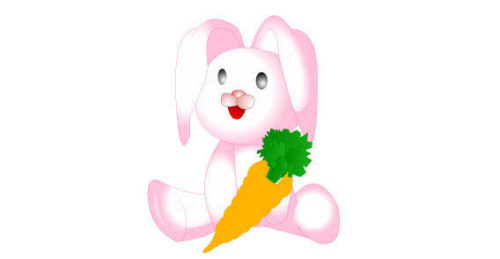 Cute Cartoon Bunny Vector