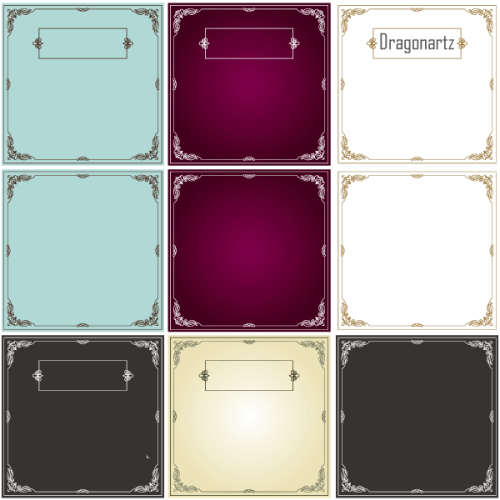 Ornament Swirl Border Design Frames Vector Free