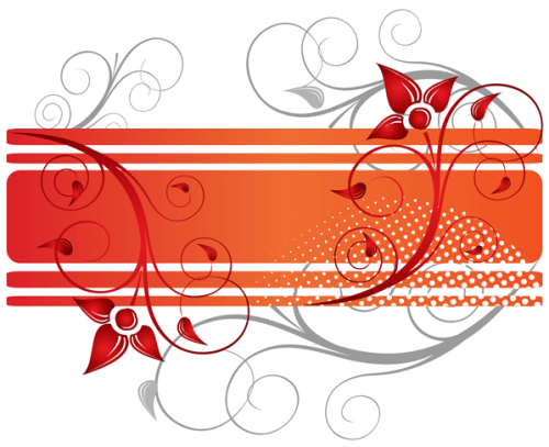 Floral Design Text Frame Vector