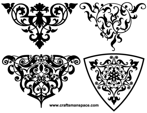 Vector Decorative Ornamental vignettes Free