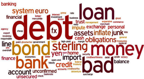 Financial Word Cloud Vector