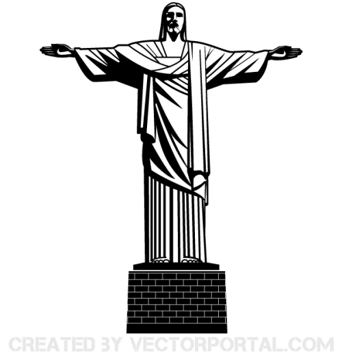 Vector Jesus Christ Statue