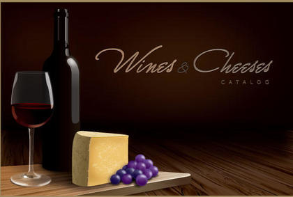 Vector Wines and Cheeses Catalog