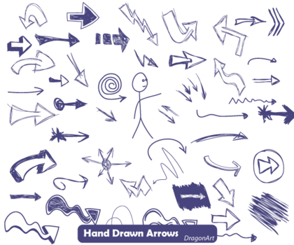 Free Vector Hand Drawn Arrows Illustrator