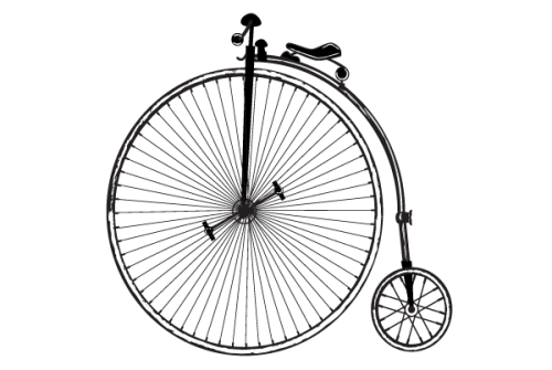 Vintage Old Fashioned Bicycle Free Clip Art