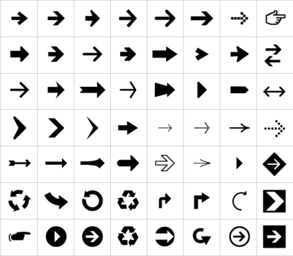 56 Free Vector Arrow Symbols & Icons