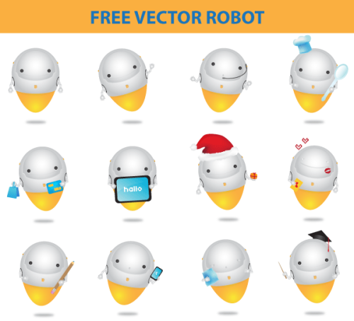 Free Vector Robots