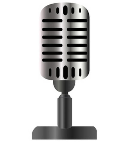 Vintage Microphone Vector Image