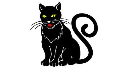 Black Cat Vector Art