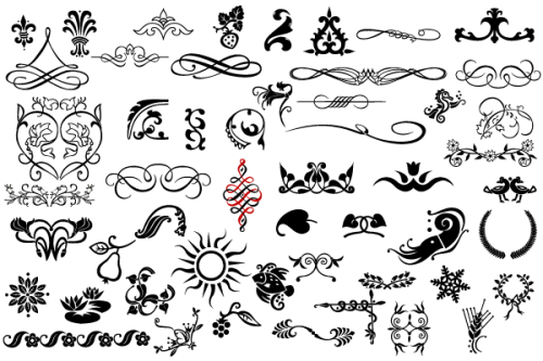 Free Vector Ornaments and Flourishes