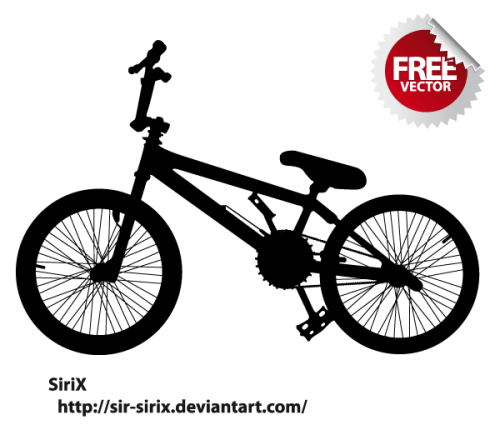 Free Bicycle Silhouette Vector