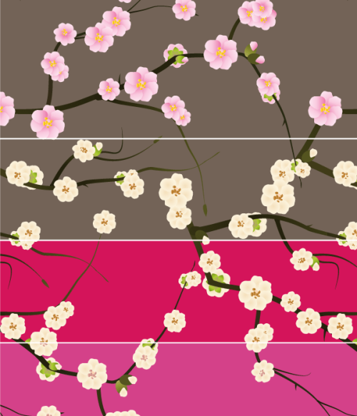 Spring Blossom Floral Seamless Pattern Illustrator