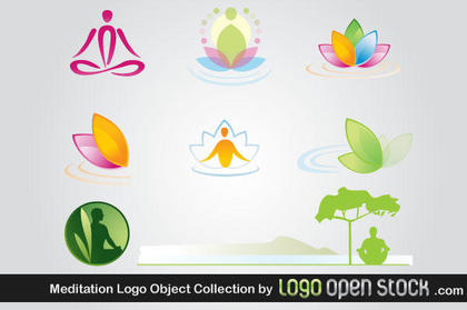 Meditation Logo Design Vector