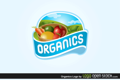 Organics Logo Free Vector