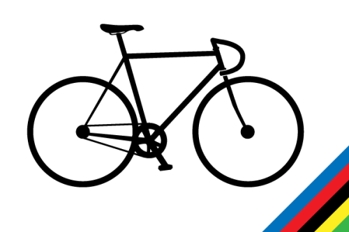Track Bike Vector Silhouette Free