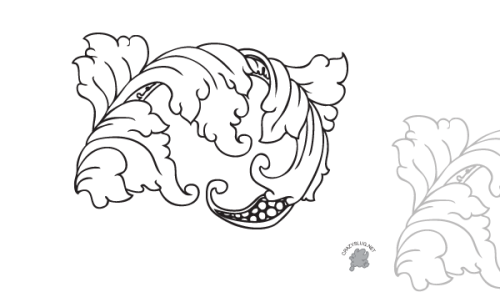 Free Ornamental Leaf Vector Graphics