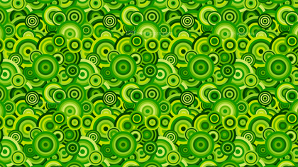 Green Seamless Overlapping Concentric Circles Pattern