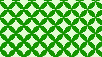 Green Seamless Overlapping Circles Pattern Vector Image