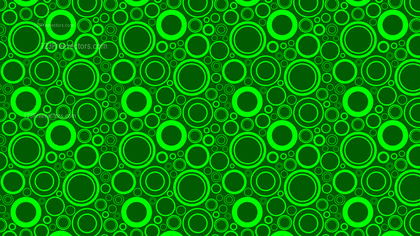 Green Random Circles Pattern Background Vector Art