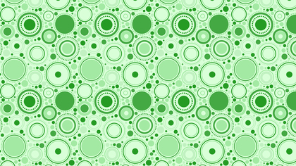 Light Green Seamless Random Circles Pattern
