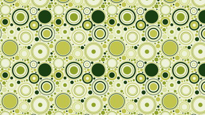Green Seamless Random Circles Pattern Image