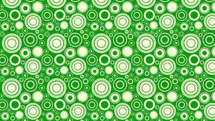 Green Seamless Random Circles Pattern Background Vector Graphic