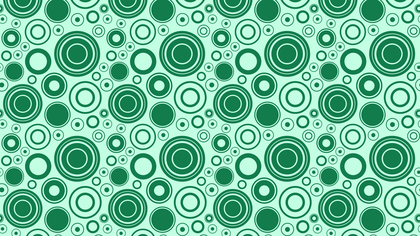 Mint Green Random Circles Pattern