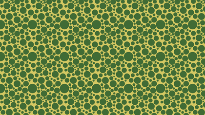 Green Seamless Random Circle Dots Pattern Background