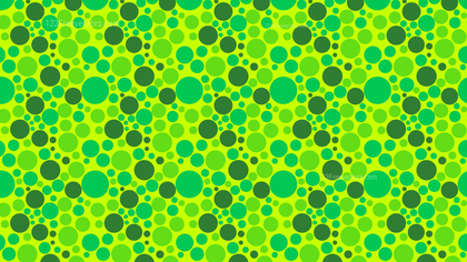 Green Scattered Dots Pattern