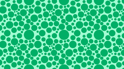 Mint Green Seamless Random Dots pattern
