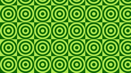Green Concentric Circles Pattern Background Vector Illustration