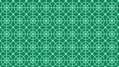Mint Green Seamless Circle Pattern Illustrator