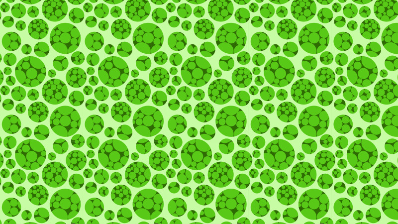 Green Dotted Circles Background Pattern