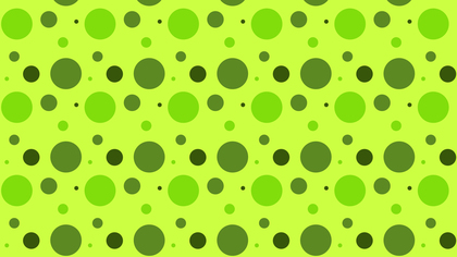 Lime Green Random Circles Dots Pattern Background Design