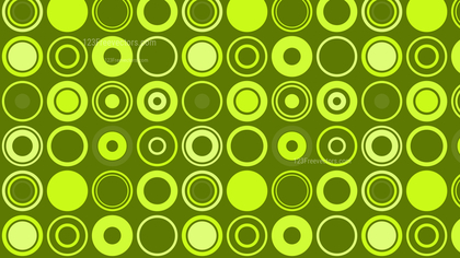 Green Seamless Circle Pattern Background