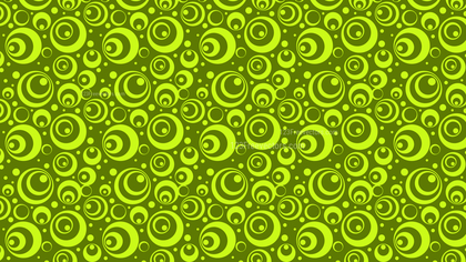 Green Seamless Circle Pattern
